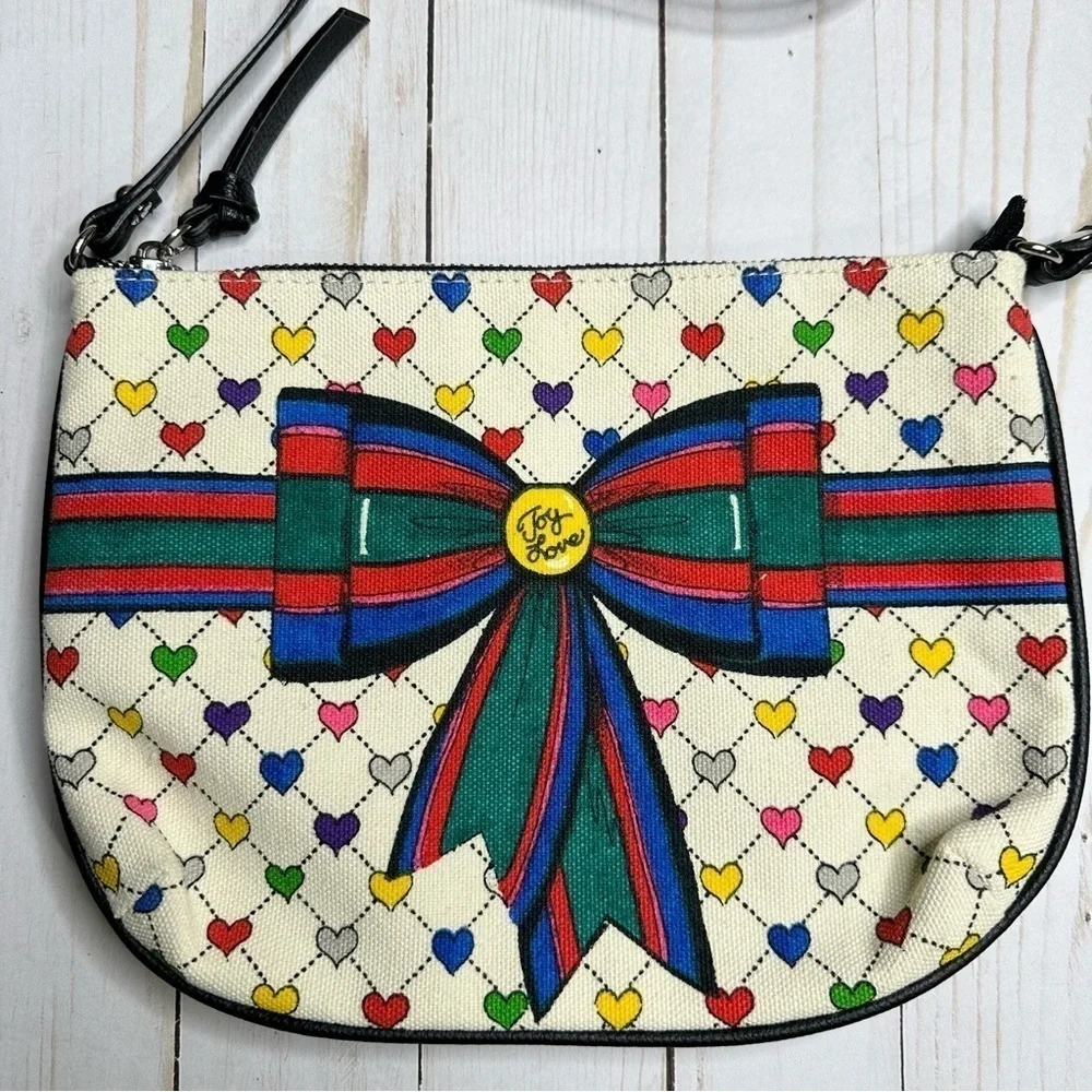 Brighton Love & Joy canvas crossbody purse